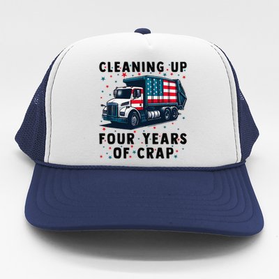 Cleaning Up Four Years Of Crap Trump Garbage Truck Trucker Hat