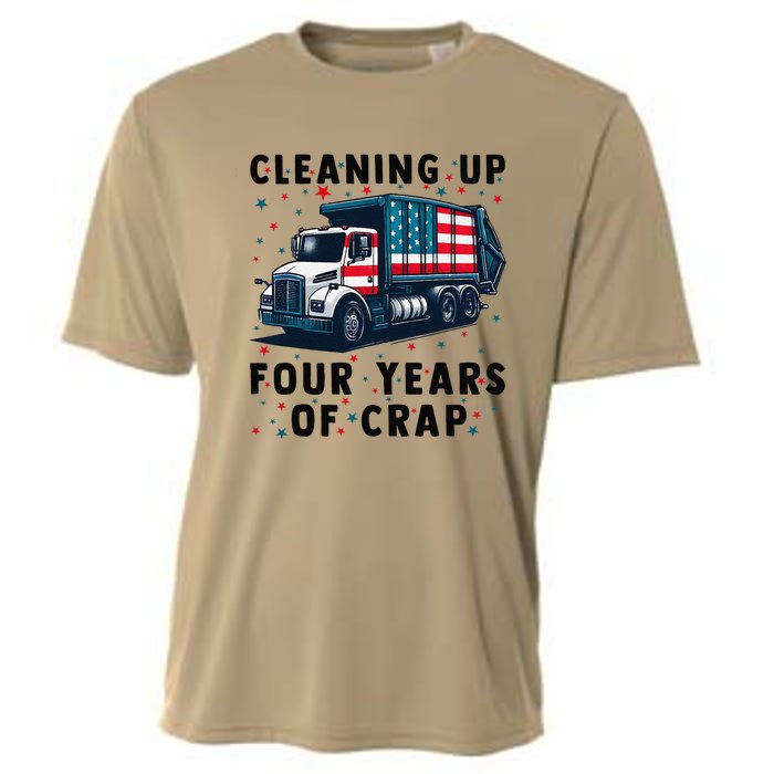 Cleaning Up Four Years Of Crap Trump Garbage Truck Cooling Performance Crew T-Shirt