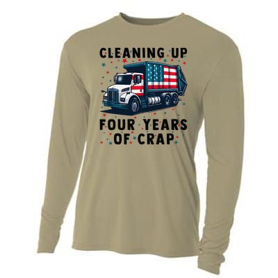 Cleaning Up Four Years Of Crap Trump Garbage Truck Cooling Performance Long Sleeve Crew