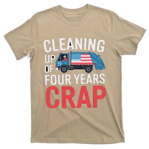 Cleaning Up Four Years Of Crap Funny Trump Garbage Truck T-Shirt