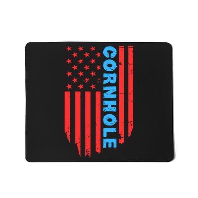 Cornhole Us Flag Mousepad