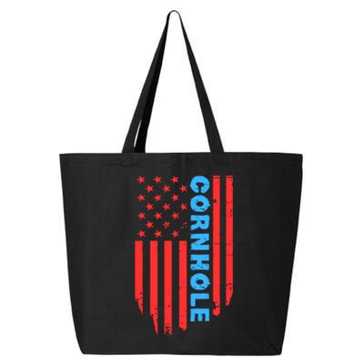 Cornhole Us Flag 25L Jumbo Tote