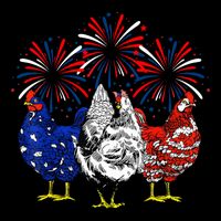 Chicken Usa Flag Patriotic Lover 4th Of July Flexfit Unipanel Trucker Cap