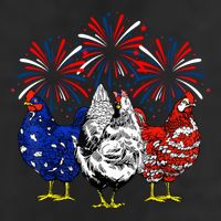 Chicken Usa Flag Patriotic Lover 4th Of July Adult Drive Performance Visor