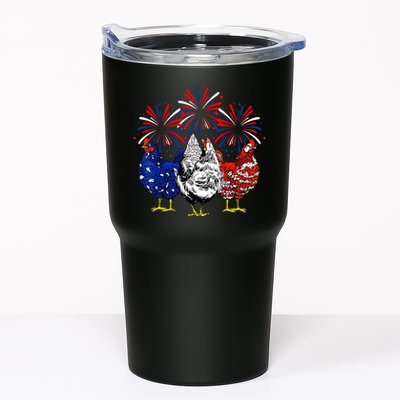 Chicken Usa Flag Patriotic Lover 4th Of July Tumbler
