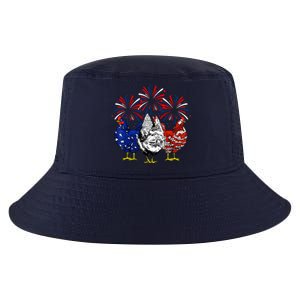 Chicken Usa Flag Patriotic Lover 4th Of July Cool Comfort Performance Bucket Hat