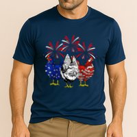 Chicken Usa Flag Patriotic Lover 4th Of July Cooling Performance Crew T-Shirt