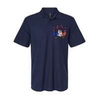 Chicken Usa Flag Patriotic Lover 4th Of July Softstyle Adult Sport Polo