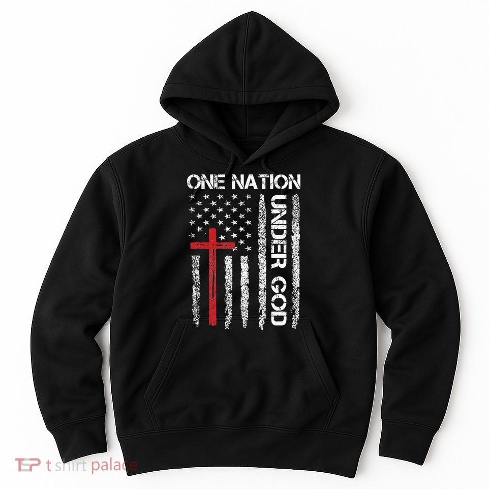 Christian USA Flag Christian Faith Family Hoodie