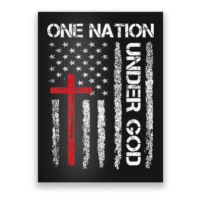 Christian USA Flag Christian Faith Family Poster