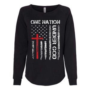 Christian USA Flag Christian Faith Family Womens California Wash Sweatshirt