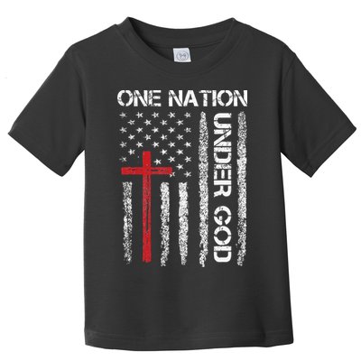 Christian USA Flag Christian Faith Family Toddler T-Shirt