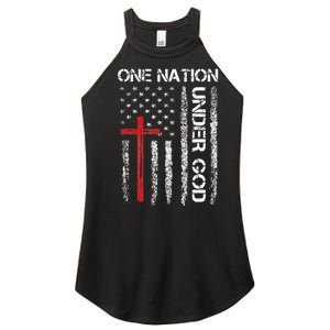 Christian USA Flag Christian Faith Family Women's Perfect Tri Rocker Tank