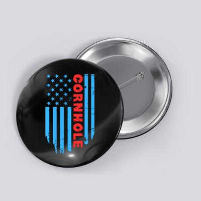 Cornhole Us Flag Button