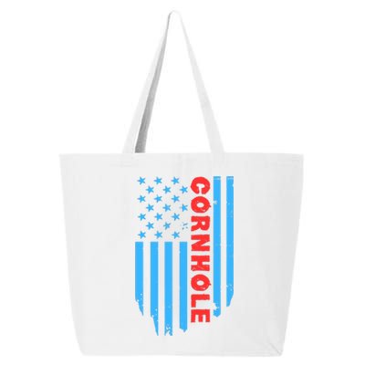 Cornhole Us Flag 25L Jumbo Tote