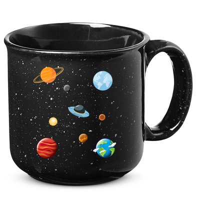 Cosmos Universe Galaxy Planets Earth Solar System Astronaut Meaningful Gift 15oz Campfire Ceramic Mug