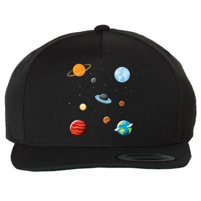 Cosmos Universe Galaxy Planets Earth Solar System Astronaut Meaningful Gift Wool Snapback Cap