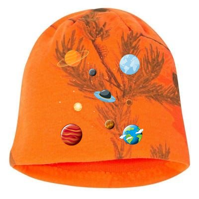 Cosmos Universe Galaxy Planets Earth Solar System Astronaut Meaningful Gift Kati - Camo Knit Beanie