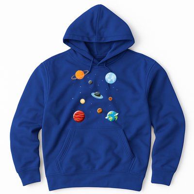 Cosmos Universe Galaxy Planets Earth Solar System Astronaut Meaningful Gift Hoodie
