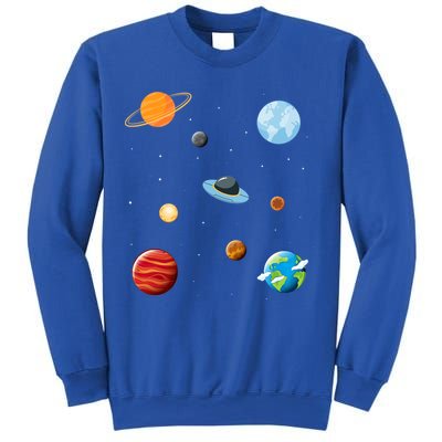 Cosmos Universe Galaxy Planets Earth Solar System Astronaut Meaningful Gift Sweatshirt