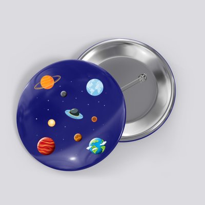Cosmos Universe Galaxy Planets Earth Solar System Astronaut Meaningful Gift Button
