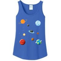 Cosmos Universe Galaxy Planets Earth Solar System Astronaut Meaningful Gift Ladies Essential Tank