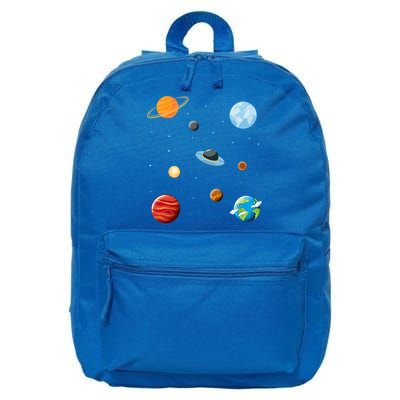 Cosmos Universe Galaxy Planets Earth Solar System Astronaut Meaningful Gift 16 in Basic Backpack