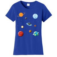 Cosmos Universe Galaxy Planets Earth Solar System Astronaut Meaningful Gift Women's T-Shirt