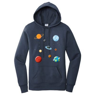 Cosmos Universe Galaxy Planets Earth Solar System Astronaut Meaningful Gift Women's Pullover Hoodie