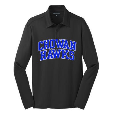 Chowan University Hawks Silk Touch Performance Long Sleeve Polo