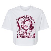 Completely Unhinged Housewife Vintage Bella+Canvas Jersey Crop Tee