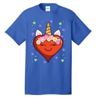 Cute Unicorn Heart Valentines Day Design Gift Tall T-Shirt