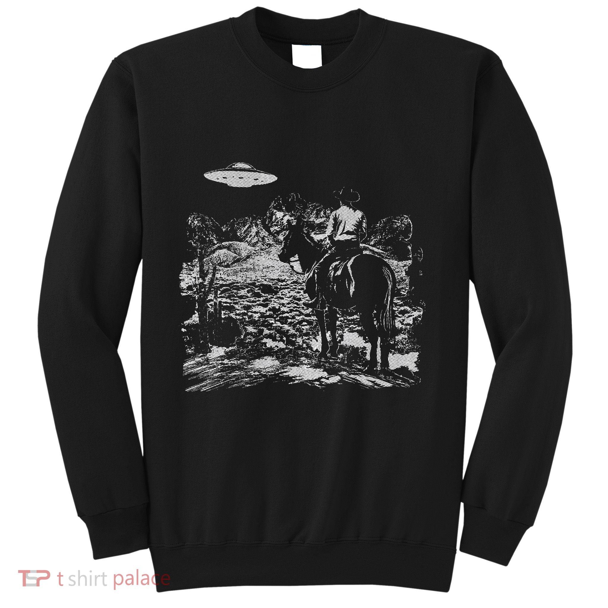 Cowboy Ufo Howdy Partner Cowgirl Western Country Sweatshirt