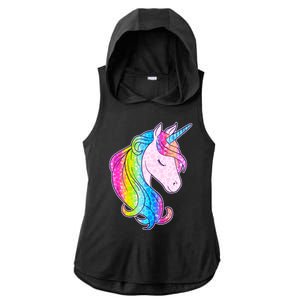 Cute Unicorn International Dot Day Make Your Mark Ladies PosiCharge Tri-Blend Wicking Draft Hoodie Tank