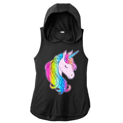 Cute Unicorn International Dot Day Make Your Mark Ladies PosiCharge Tri-Blend Wicking Draft Hoodie Tank