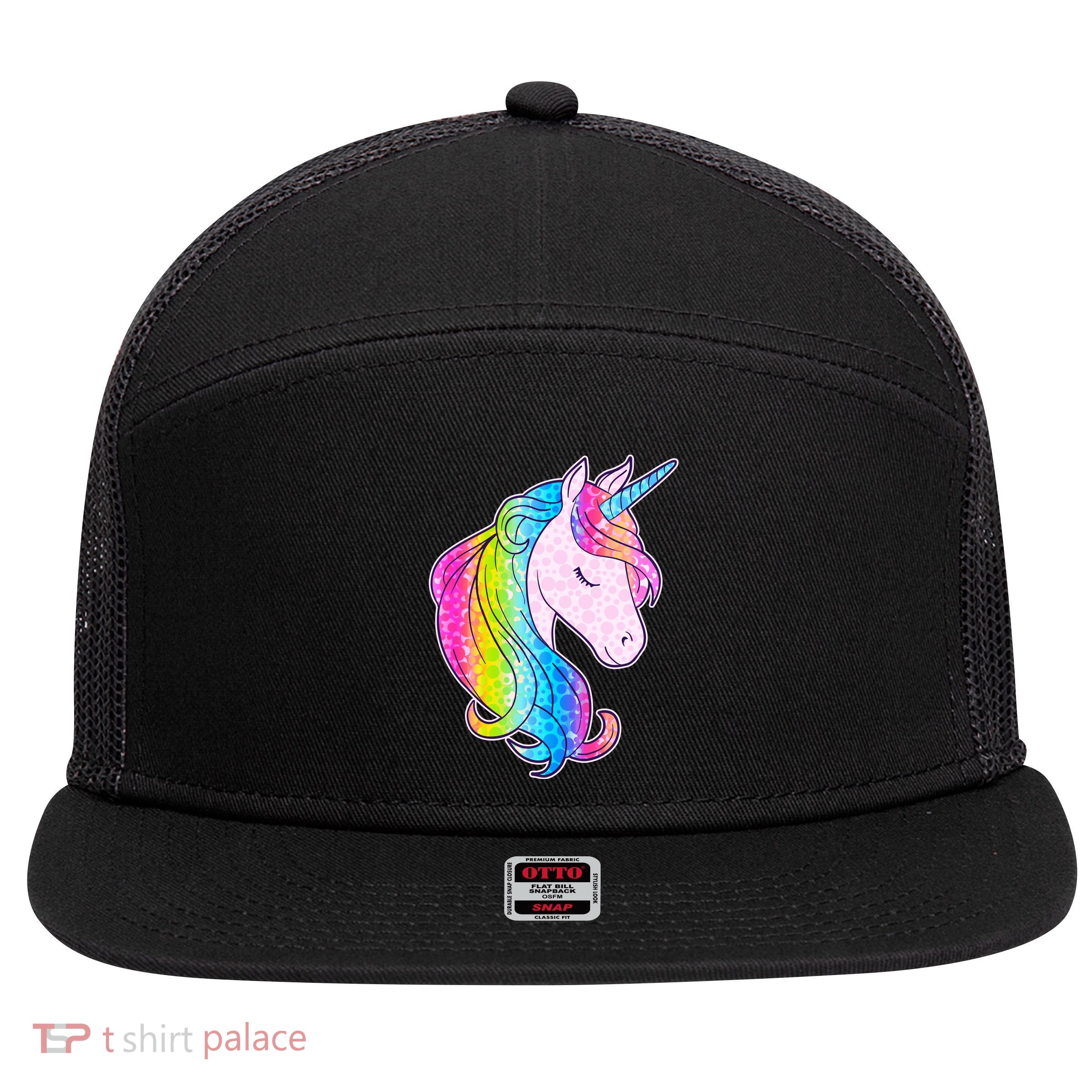 Cute Unicorn International Dot Day Make Your Mark 7 Panel Mesh Trucker Snapback Hat