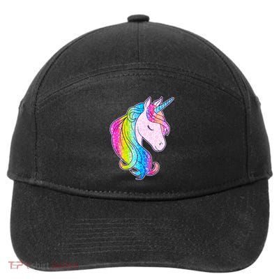 Cute Unicorn International Dot Day Make Your Mark 7-Panel Snapback Hat