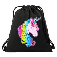 Cute Unicorn International Dot Day Make Your Mark Drawstring Bag