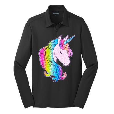 Cute Unicorn International Dot Day Make Your Mark Silk Touch Performance Long Sleeve Polo