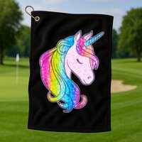 Cute Unicorn International Dot Day Make Your Mark Golf Towel
