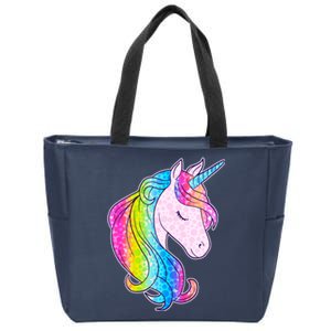 Cute Unicorn International Dot Day Make Your Mark Zip Tote Bag