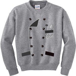 Chef Uniform Jacket Faux Funny Cook For Cooking Kids Sweatshirt