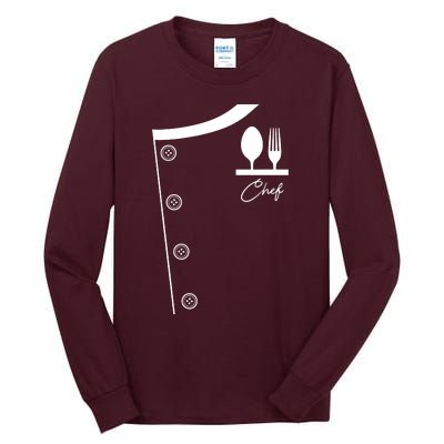 Chef Uniform Jacket Cooking Tee Gift Tall Long Sleeve T-Shirt