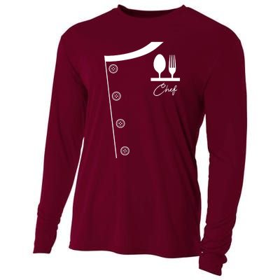 Chef Uniform Jacket Cooking Tee Gift Cooling Performance Long Sleeve Crew