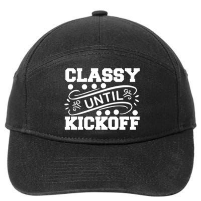 Classy Until Kickoff 7-Panel Snapback Hat