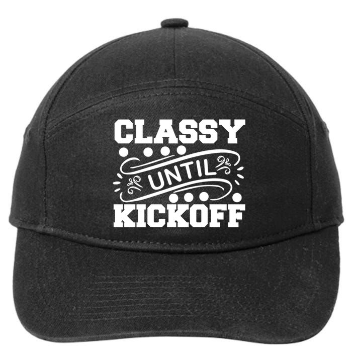 Classy Until Kickoff 7-Panel Snapback Hat