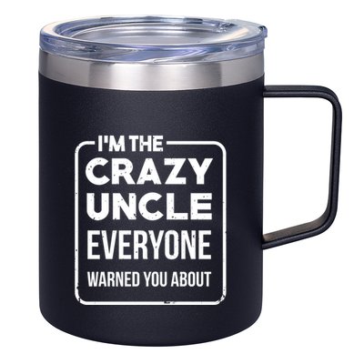Crazy Uncle Kins Family Relatives Granduncle Uncle Gift 12oz Stainless Steel Coffee Mug