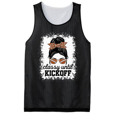 Classy Until Kickoff American Football Lover Game Day Mesh Reversible Basketball Jersey Tank