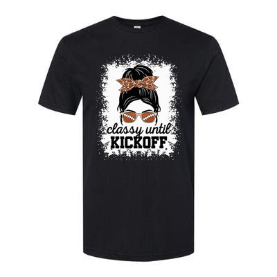 Classy Until Kickoff American Football Lover Game Day Softstyle CVC T-Shirt