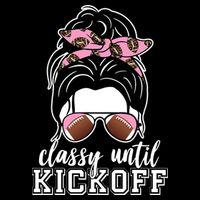 Classy Until Kickoff Football Hair Bun Impact Tech Backpack